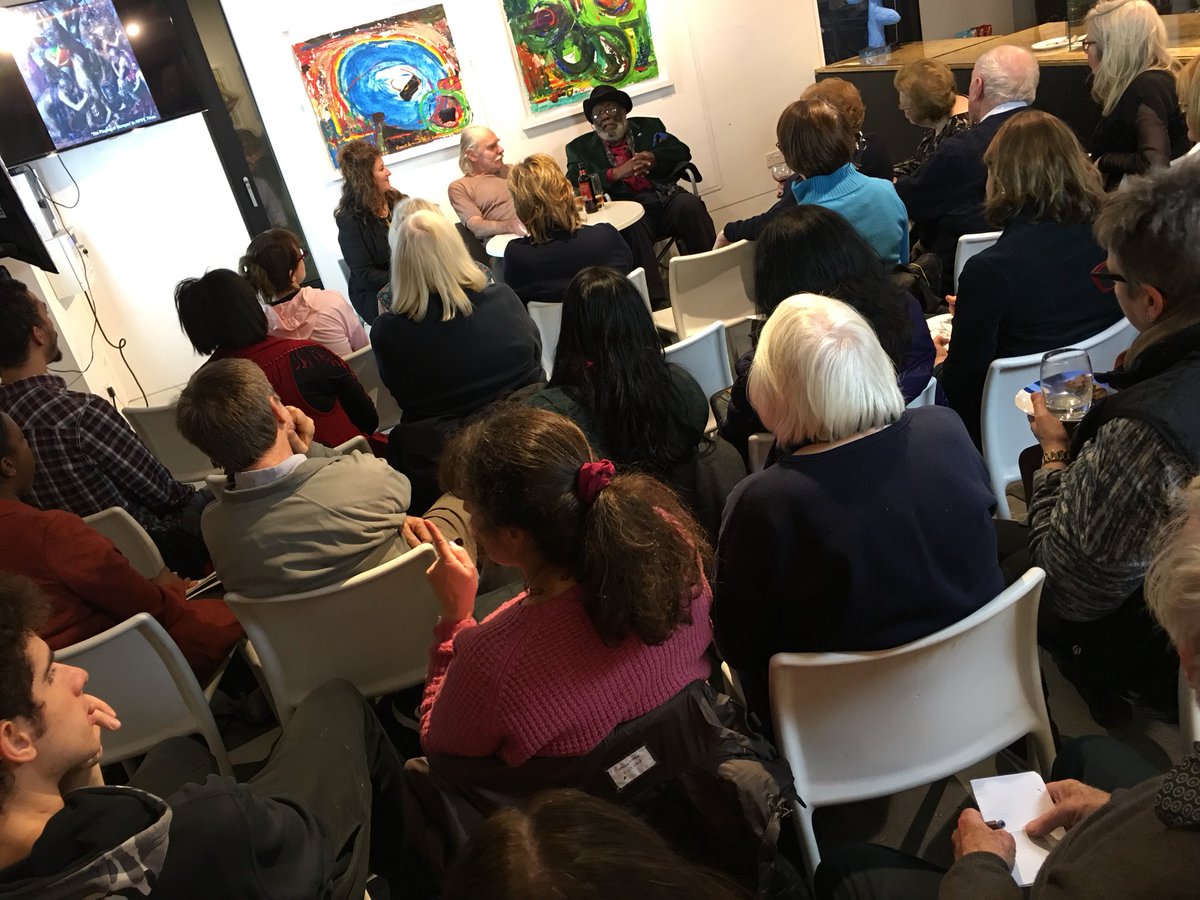EstelleLovatt's tweet photo. Fantastic talk re #art #arthistory w/ #alangouk #frankbowling @IsabelHLangtry1 @hsanw3 inc #cezanne #rogerfry #abstractart #colour #science #painting #paint #draw #actionpainting #clementgreenberg #shape #colour #line #form nonrepresentational #morrislouis #stripe #rhythm #titian https://t.co/yBfxv5NJpx