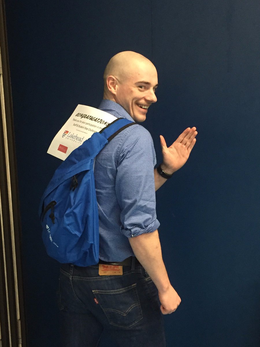 LakeheadUKIN's tweet photo. Congrats to @zachariahend Student winner of the LU Staff & Student Step Challange during #kinweek @zachariahend logged 36,561 steps and as a community we logged 290,628 steps! Thank you to all who participated! Keep Moving! @CdnKinesiology @ONKinesiology @mylakehead #ThisIsKin https://t.co/SXZgL6GJhH