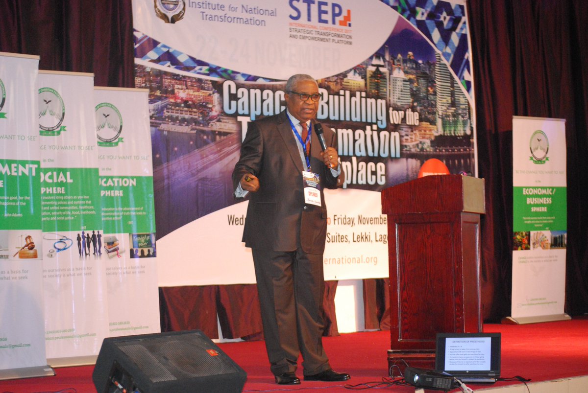 intintl's tweet image. Barr Emeka Nwankpa speaking on the #ThePriesthoodofaMarketplaceLeade #STEP2017