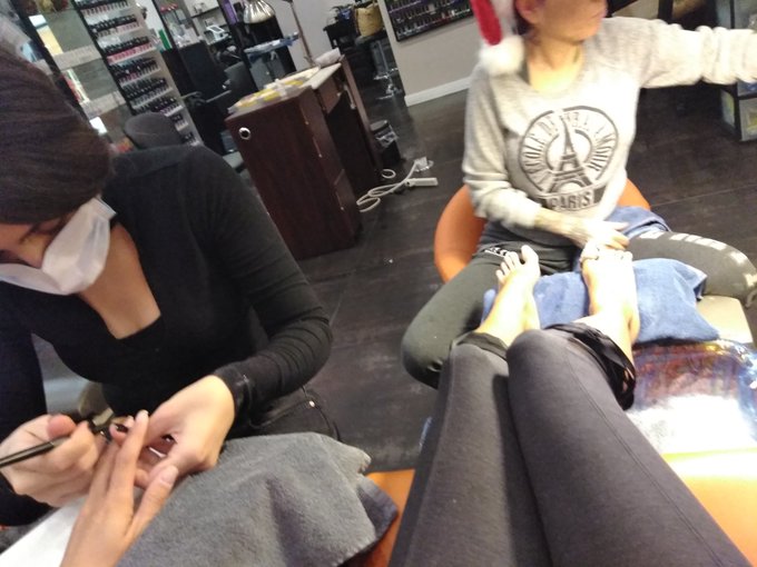 Mani and Pedicure time https://t.co/HeU6xs7flJ