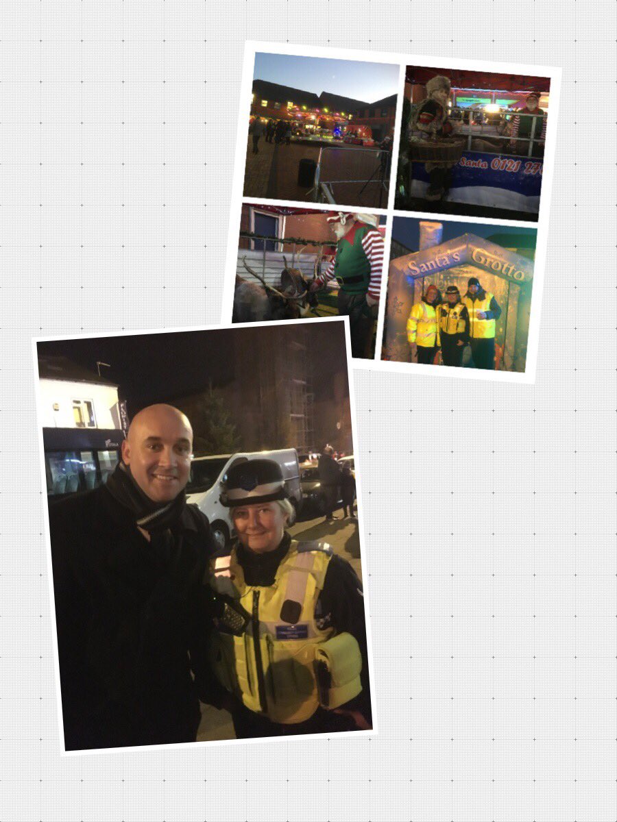 TiptonWMP's tweet photo. Some more photos of tonight’s Christmas light switch on in Owen Street. Pcso Paddock also met one of the vip guests - darts player Jamie Hughes! 🎄🎅🏻 #inyourcommunity https://t.co/beEKJsq7tB