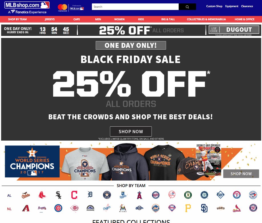 mlb shop deals