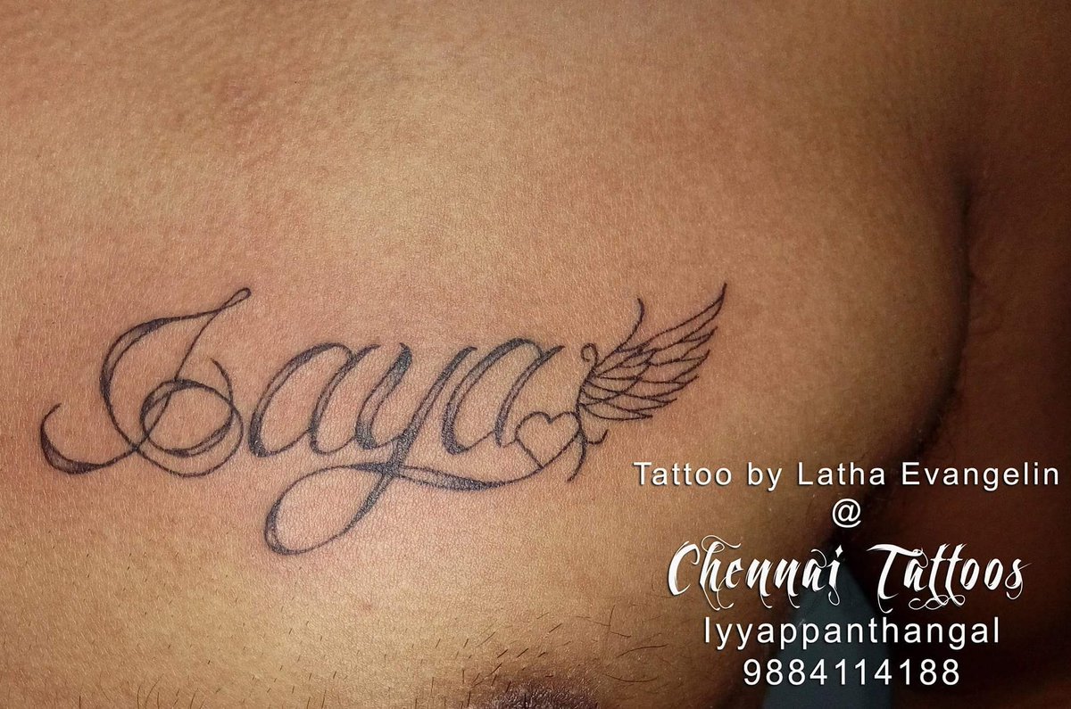 Latha Evangelin On Twitter Tattoo Tattoos Inked Lettering Letter Font Line Chennaitattooshop