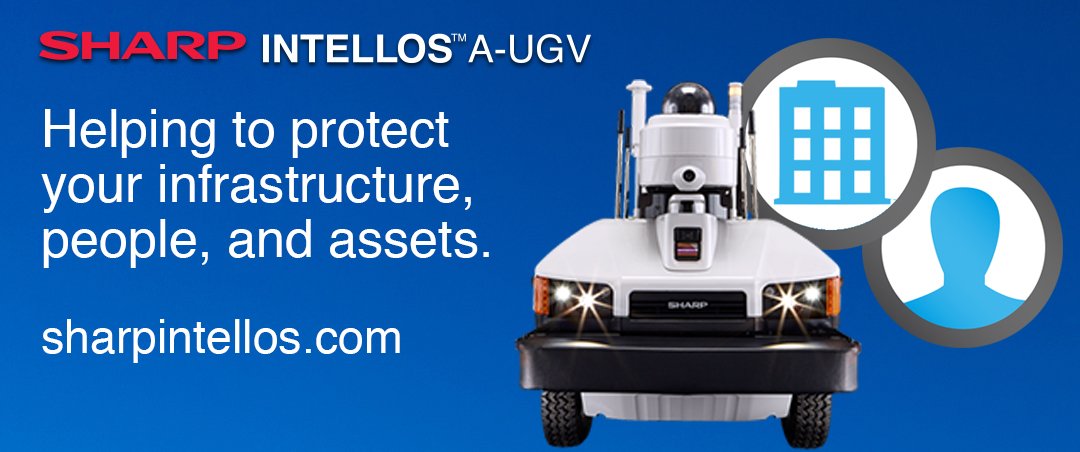 AliceDi's tweet image. Protect what matters most. Learn more about how our #SharpINTELLOS A-UGV can benefit your company at sharpintellos.com.  #robotics #Security