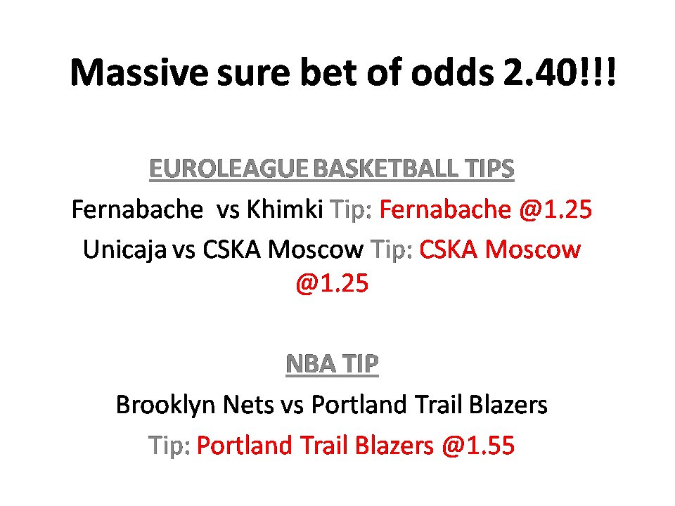 CrazySureBets's tweet photo. LARGE stake here👇👊🙌🔥
FOLLOW US FOR MORE FREE DAILY TIPS!!!
RETWEET to help a brother!!!

#tujiaminike 
#JumiaBF 
#KisiiUniKFCBpublicLecture 
#MFAkenya 
#MnangagwaInauguration 
#Mnangagwa 
Joseph Kinyua
Defense PS Saitoti
Oscar Pistorius
KICC
Raddison Blue Hotel https://t.co/FONIv2KwVT
