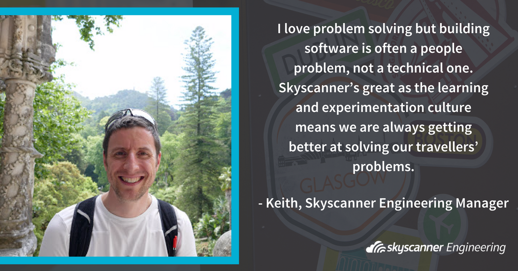 SkyscannerEng's tweet photo. Interested in working with @kkirkhope at @Skyscanner? Discover what you could be working on - along with our current vacancies - in Keith's recent blog! https://t.co/rfsb8sHwpp https://t.co/wsdDTeHlXH