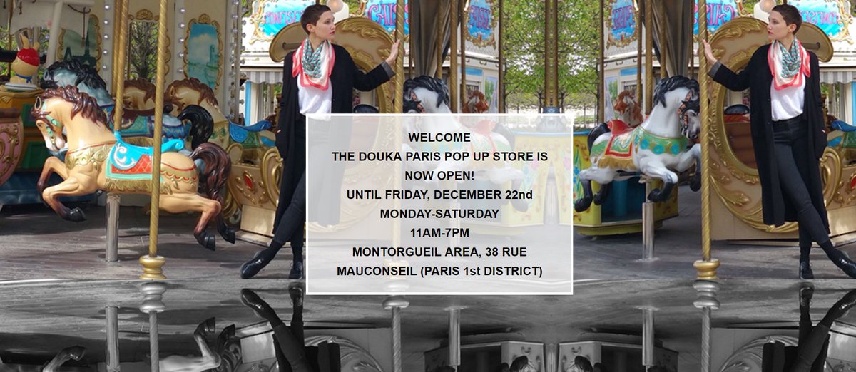 doukaparis's tweet photo. The Douka Paris Pop Up store is now open!
Montorgueil area, 38 rue Mauconseil (Paris 1st district).
Come visit us!
#douka #doukaparis #scarves #Accessories  #gifts  #giftideas https://t.co/2yHk0x4zWu