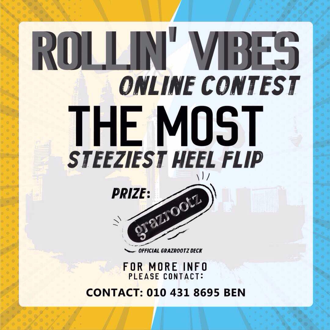razziefghazali's tweet image. To the all skateboarders you guys can join #RollinVibes online contest. For more info can go to their insta @rollinvibes17 ! #RollinVibes #RV17