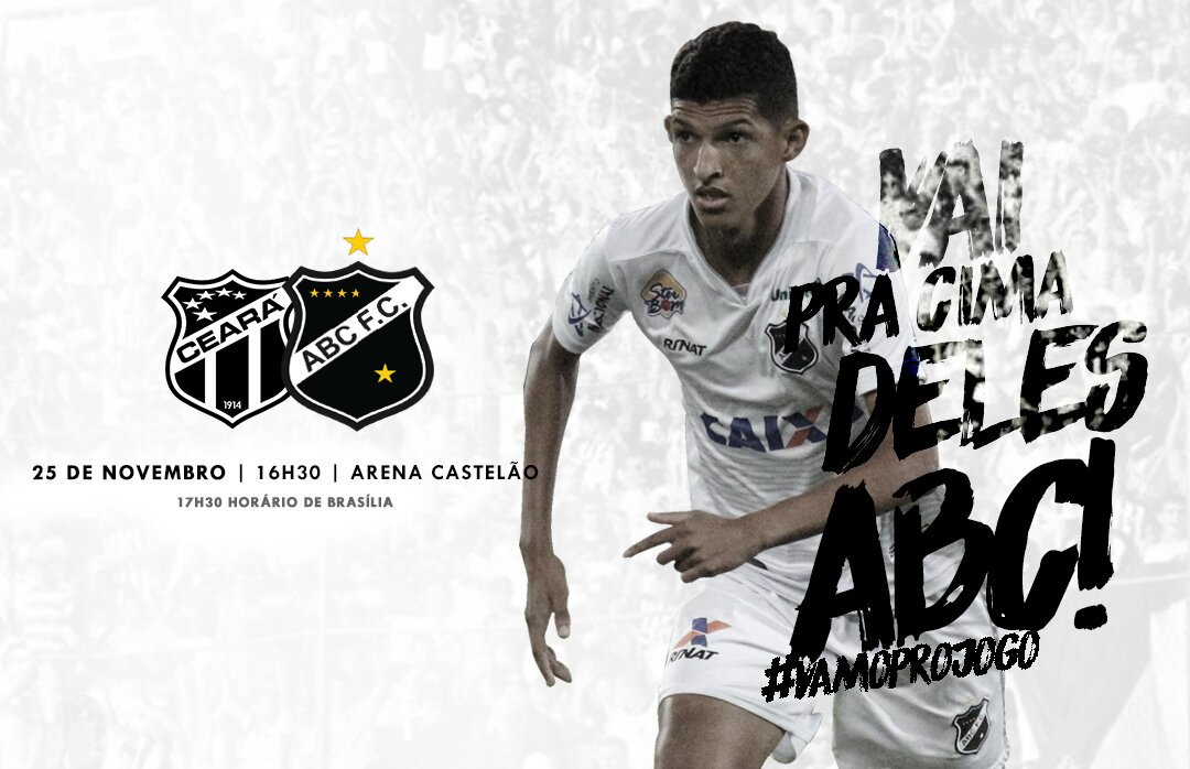 ABCFC's tweet photo. ⛿#SempreABC | AMANHÃ TEM!

#CearáxABC
🗓 Sábado [25]
🏟 Castelão
⏲ 16h30 [Horário local]

BORA, ABC!

#SerásSempreOMaisQuerido https://t.co/Kk3S6cFk8r