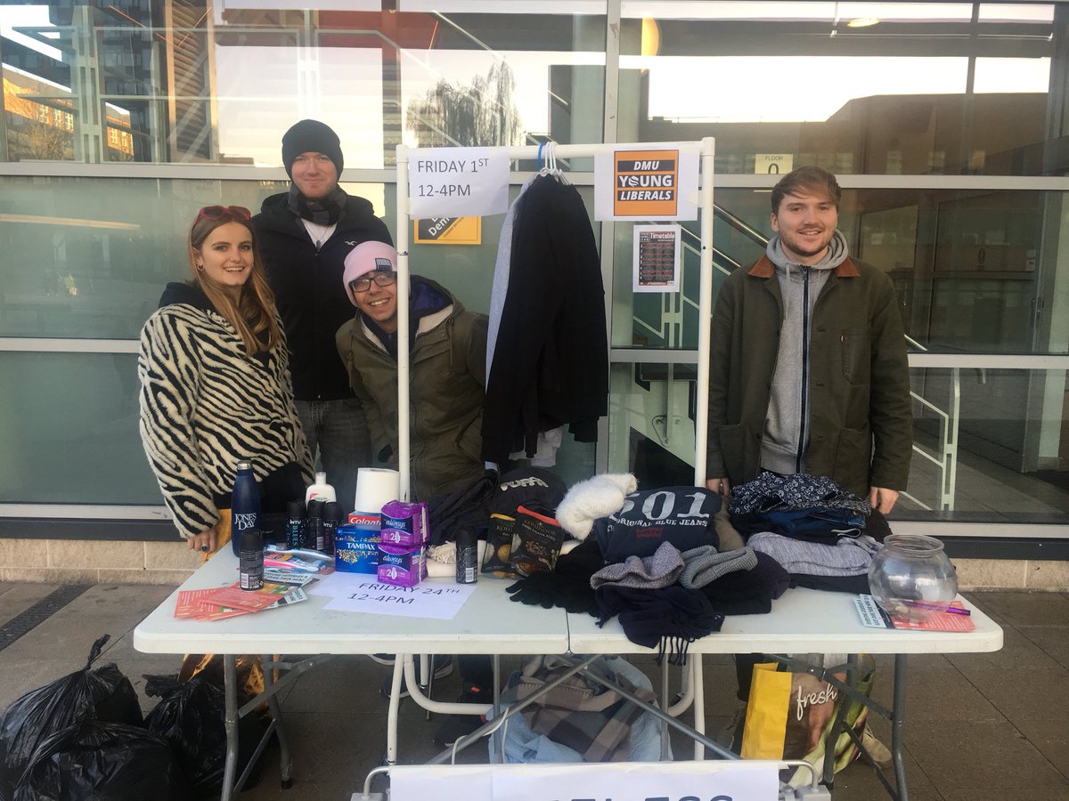 DSU_WaC's tweet photo. Check out what the amazing @LibDemsDMU are doing! 

Bring clothes, toiletry  items &amp; anything else you want to donate to the DSU! ❤️🤗🌸 https://t.co/PiGQdsoP8L