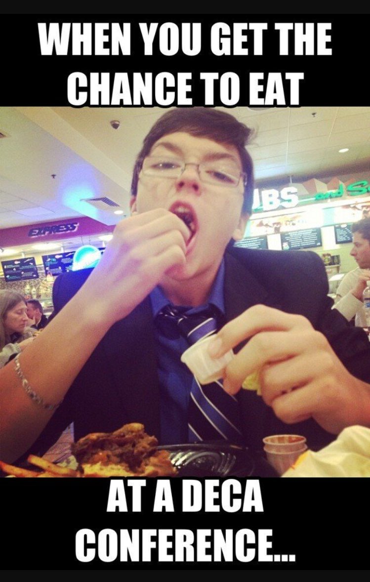 Day 24: A DECA meme that just about every member can relate to😂 #DECAMonth #LIMITLESS <a href="/DECADirect/">DECA INC</a>