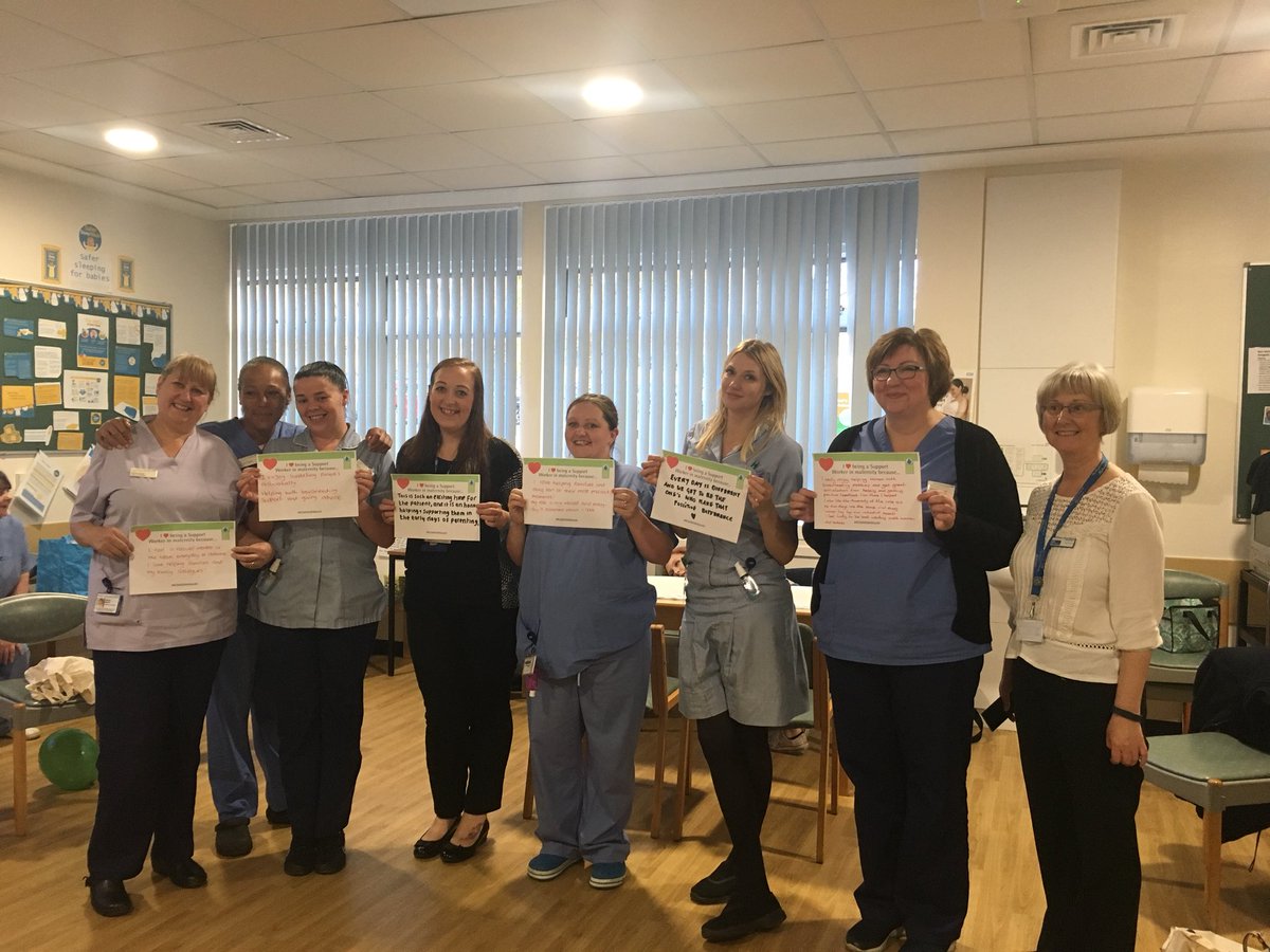 orr_marie's tweet photo. #RCMMSWMonth celebrating our fabulous support staff with @LynneGalvin @BTHFTMaternity @BTHFT https://t.co/S8EIlxbcJT