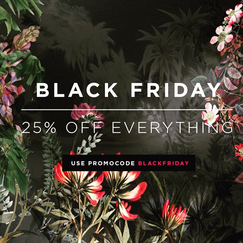 LTD_EDN's tweet photo. 25% OFF this weekend. Use promocode BLACKFRIDAY at checkout. Sale ends Midnight on Monday https://t.co/8nxmPVFjLx