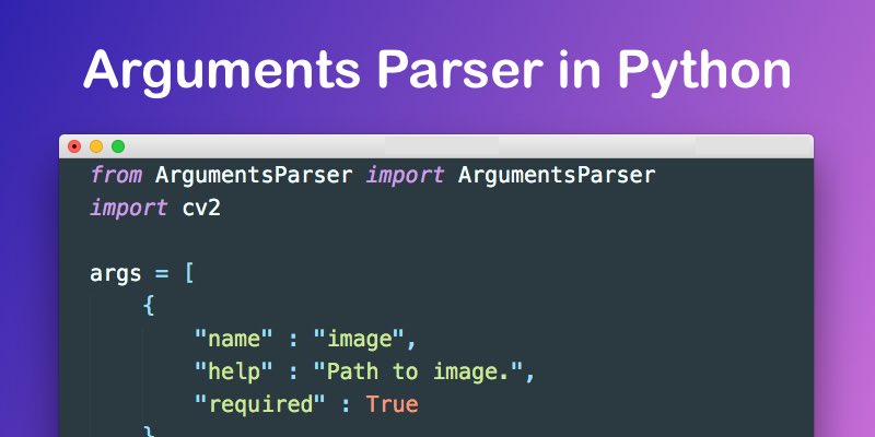binarytorch's tweet image. Learn how to use ArgumentParser in python to solve hardcoded data or input with an example on OpenCV library. 🤓👍

 binary-torch.com/blog/article/h…

#python  #laravel #software #programmer #image_processing #machine_vision #machine_learning #برمجة #بايثون
 #design #web #website