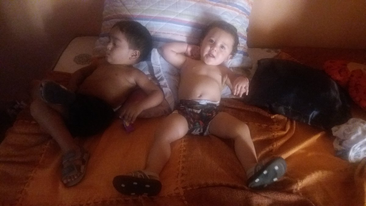 Meu filho  e meu afikhado