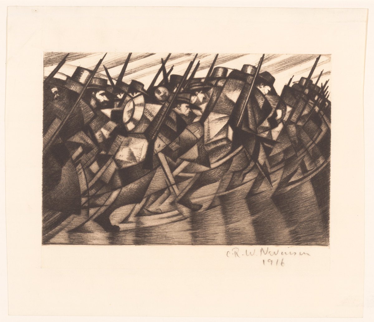 metmuseum's tweet photo. Moving chronologically from its outbreak to the decade after the armistice, the exhibition "World War I and the Visual Arts" highlights the diverse ways in which artists represented the horrors of modern warfare. https://t.co/aR4pX2vpAh https://t.co/EsvPoS8t1D