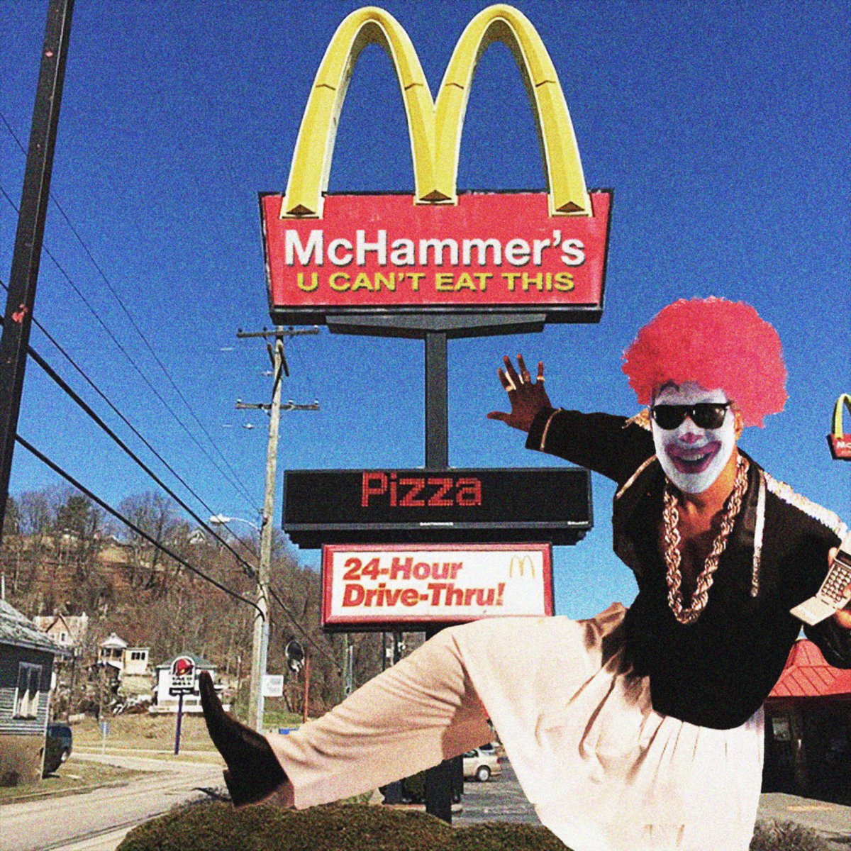 MemoryAssistant's tweet photo. Retweet if you remember begging mum to take you here! #McHammers #FastFood #PoorlyAdvisedSlogan https://t.co/K9dsnc5lPD