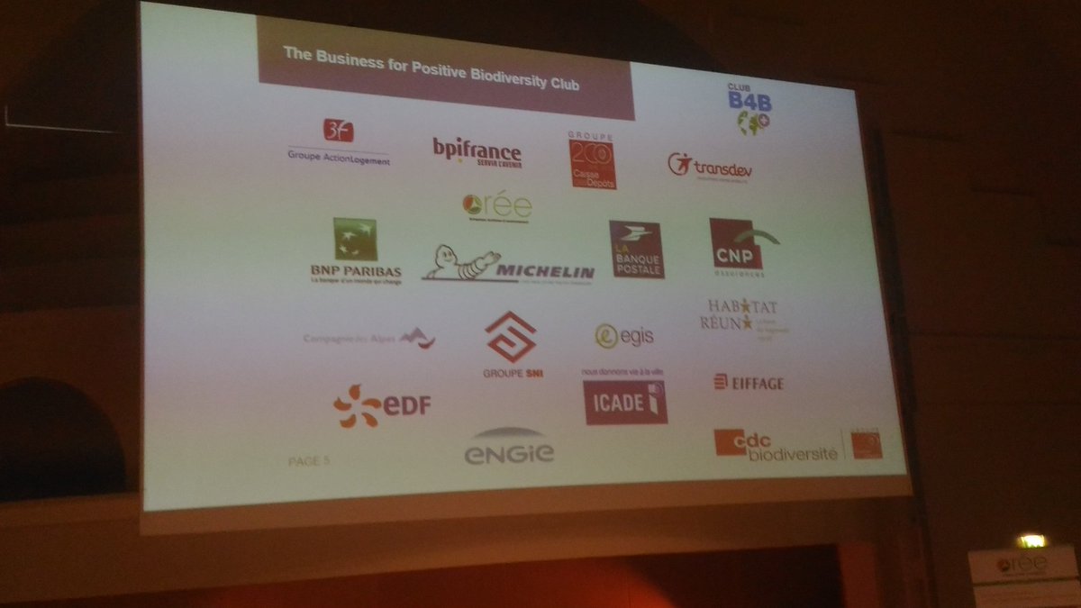 assoOREE's tweet photo. Antoine Cadi de la #CDCBiodiversité présente le club #B4B lors de la 7e rencontre annuelle du #GPBB de la @CBDNews à Paris #entreprises #biodiversité @CaissedesDepots https://t.co/JxJjyB0Joh