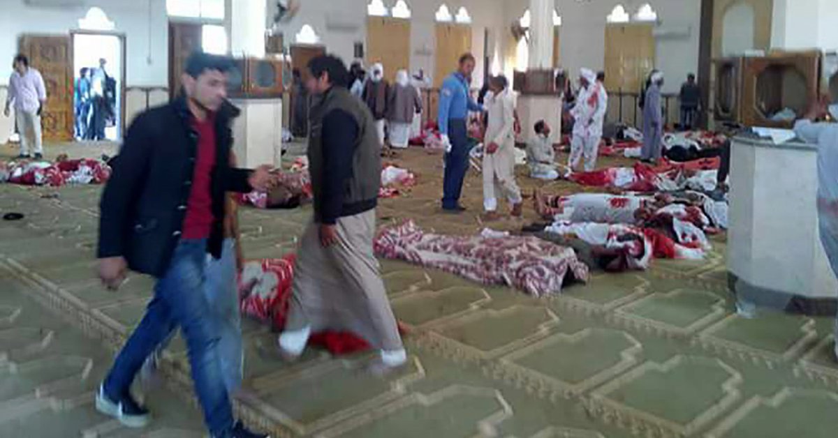Buhari sent condolences to gov’t & people of Egypt over the heartless attacks on a mosque in North Sinai that left many dead after prayers on Friday.
