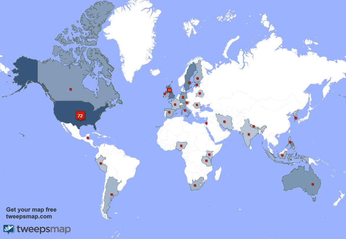 Chelmno4's tweet photo. My followers are in USA(69%), UK.(10%) Get your free map https://t.co/x0XJ9cxJbk https://t.co/OtG19jdnOm