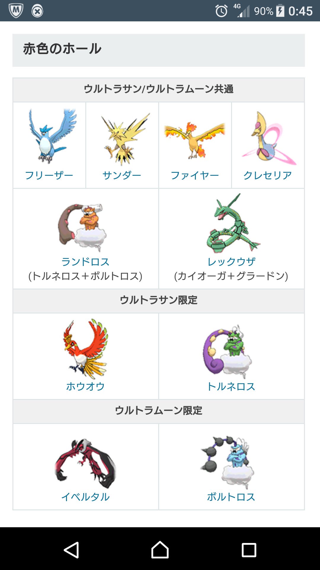 تويتر アッキー Aio على تويتر 各色ホールの出現ポケモン一覧です 今 狙っているのが赤色のホールの3鳥です 笑 ウルトラサンムーン ウルトラホール 厳選 T Co Anrp3tnzpm