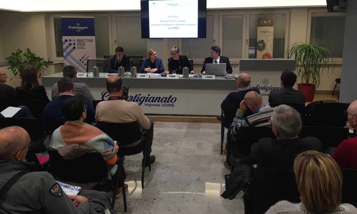Regione FVG e Invitalia ospiti di <a href="/ConfartiUdine/">Confartigianato UD</a> per una panoramica sugli incentivi a disposizione di #artigiani e #MPI perlo sviluppo e l’#innovazione