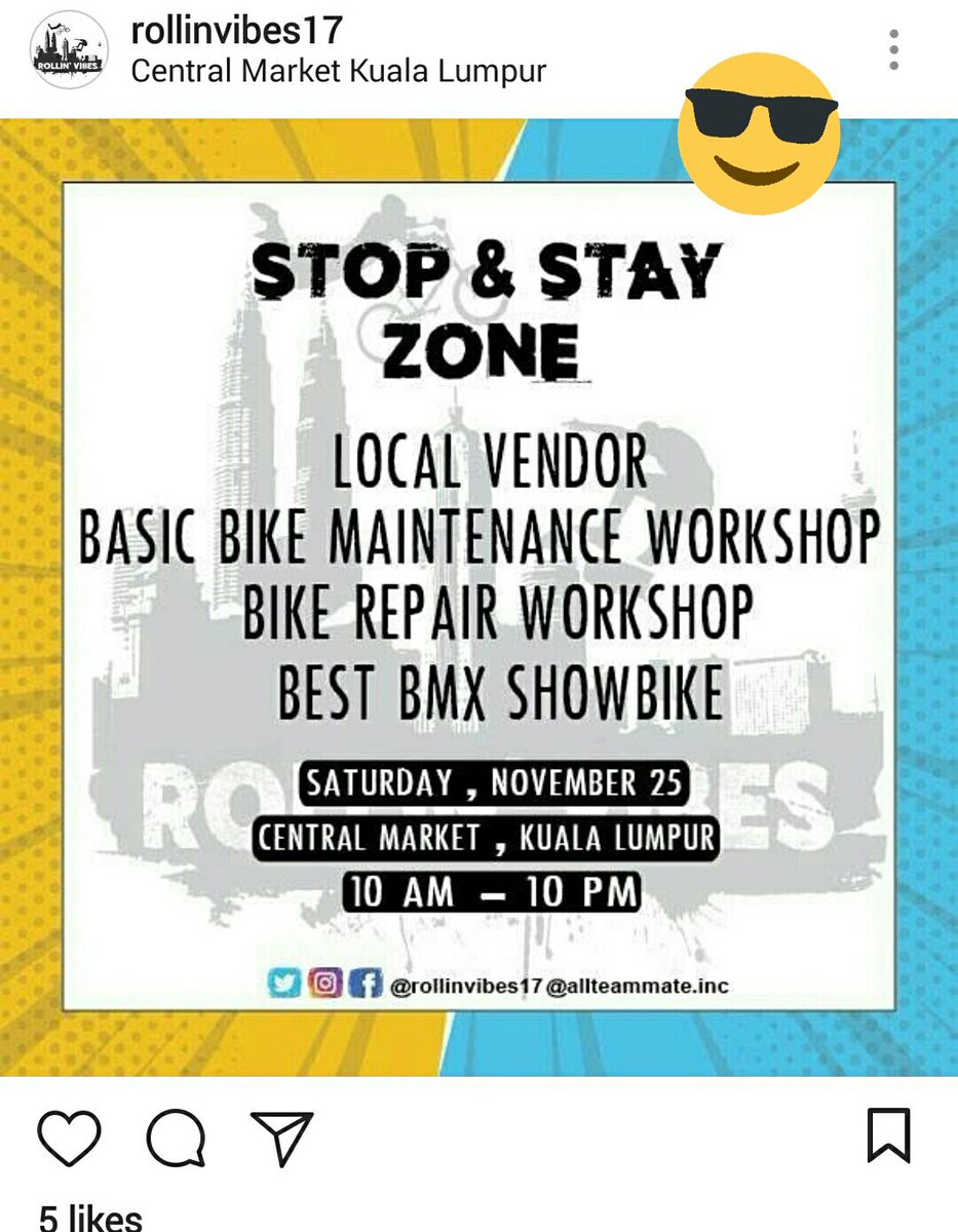 Laliquea's tweet image. 🔥 Dahla FREE ADMISSION, dapat LUCKY DRAW lagi..

🔥 Lucky Draw dapat TV, PHONE, BRANDED STUFF (VANS, PESTLE MORTAR, TWO HORNS ETC!)

Jom pakat ramai ramai, mai support event yang awesome ni! Bukan selalu dapat tgk orang buat stunt bmx, skateboard depan mata. 💁

@rollinvibes17