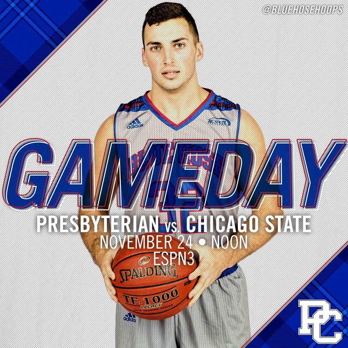BlueHoseMBB's tweet photo. GAMEDAY!

Presbyterian vs. Chicago State
Noon
RAC Center - Baltimore, Md.

WATCH: https://t.co/VfunMDgP94

LIVE STATS: https://t.co/SVicmjq3Re

#GoBlueHose https://t.co/NMQijGYSPk