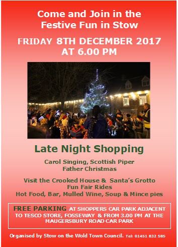 Dec 8th #stowonthewold  . Let the Xmas celebrations commence #latenightshopping