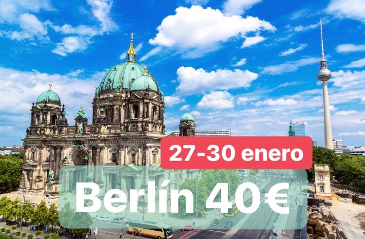 tupasaporte's tweet photo. Prepara tu pasaporte porque te vas a Berlín !! https://t.co/v7tlhwBMdl