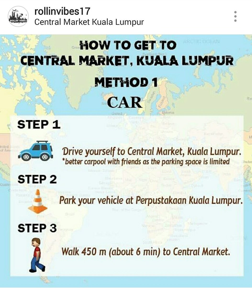 Laliquea's tweet image. Takdak Transport nak Pi?? 🙋

Don&apos;t worry, boleh naik public transport (LRT / KTM), Grab/Uber &amp;amp; rapid bus! 

#rollinvibes17 #centralmarket #allteammate