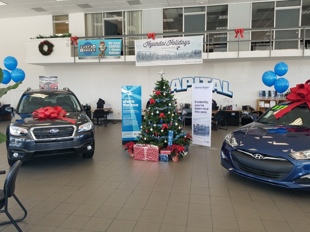 CapitalAutoGSO's tweet photo. Once Black Friday comes it's acceptable to be in the Holiday spirit, right?
We are in full swing now! Come celebrate with us and take advantage of our Black Friday deals! #greensboro #Subaru #hyundai #capitalauto https://t.co/KQeR75vccJ