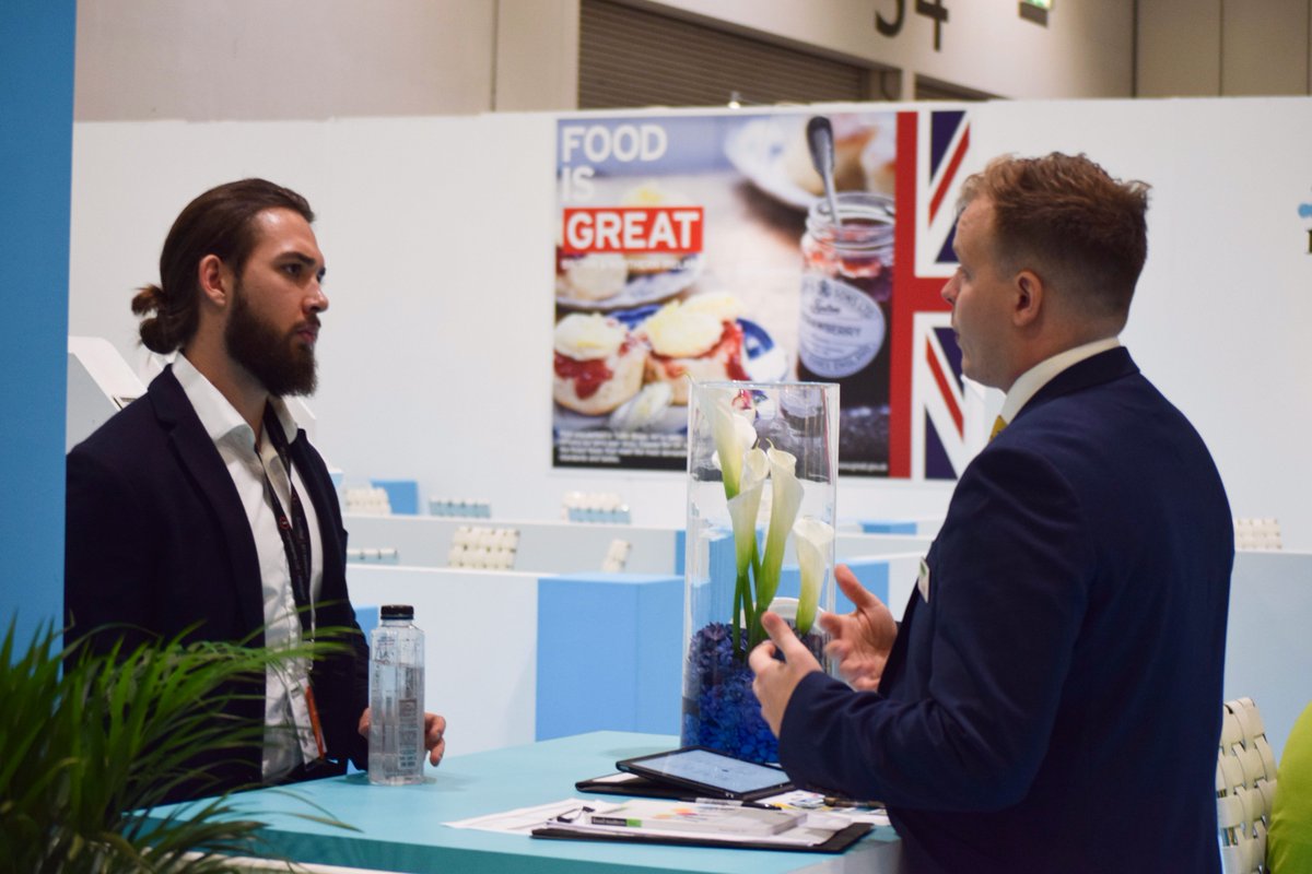 FoodMattersLive's tweet photo. Some highlights from #FoodMattersLive2017 this week, where UK food and drink brands have been busy connecting with international buyers at our ‘Meet The Buyer’ Match lounge. #FoodisGREAT Learn more: https://t.co/kCxnEKag36 https://t.co/BIRQdtOxA5