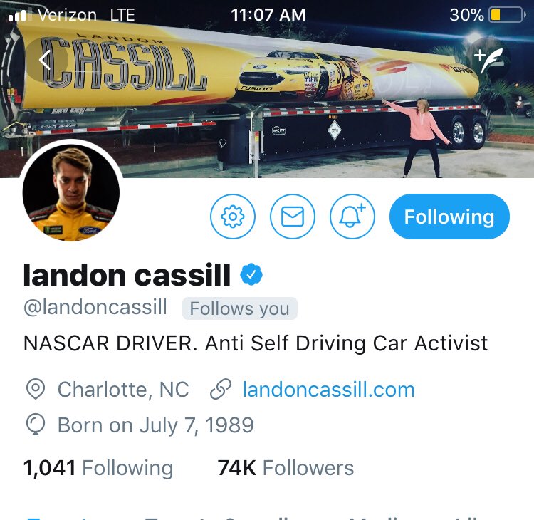 pkligerman's tweet photo. Hey @landoncassill can I join the resistance?
#ProDriving https://t.co/9HZtx21bTn