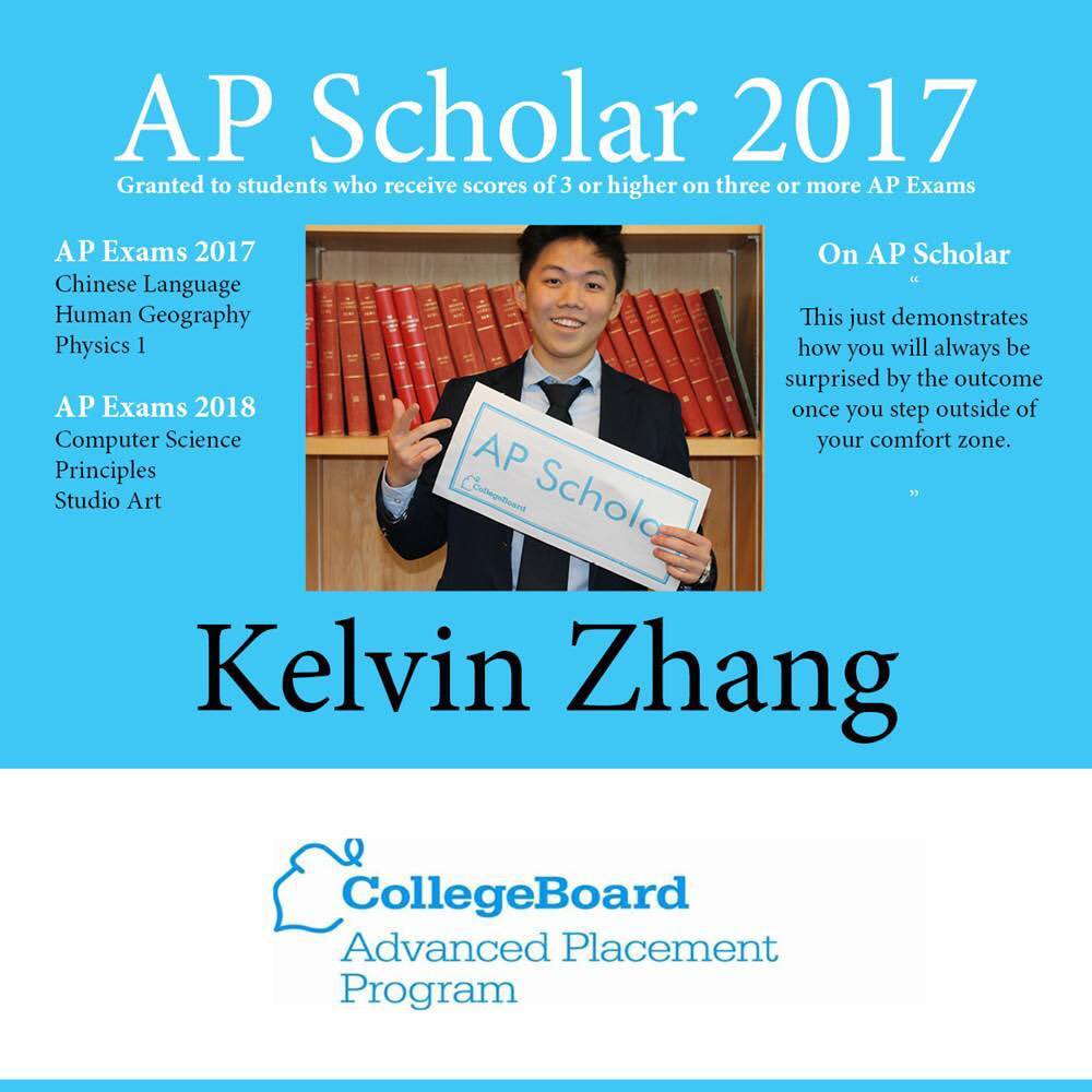 anjuliahooja's tweet image. AP#17 @ApplebyCollege-Celebrating success of an AP Scholar- Congratulations, Kelvin! #APCapstone #Appleby #APProgram