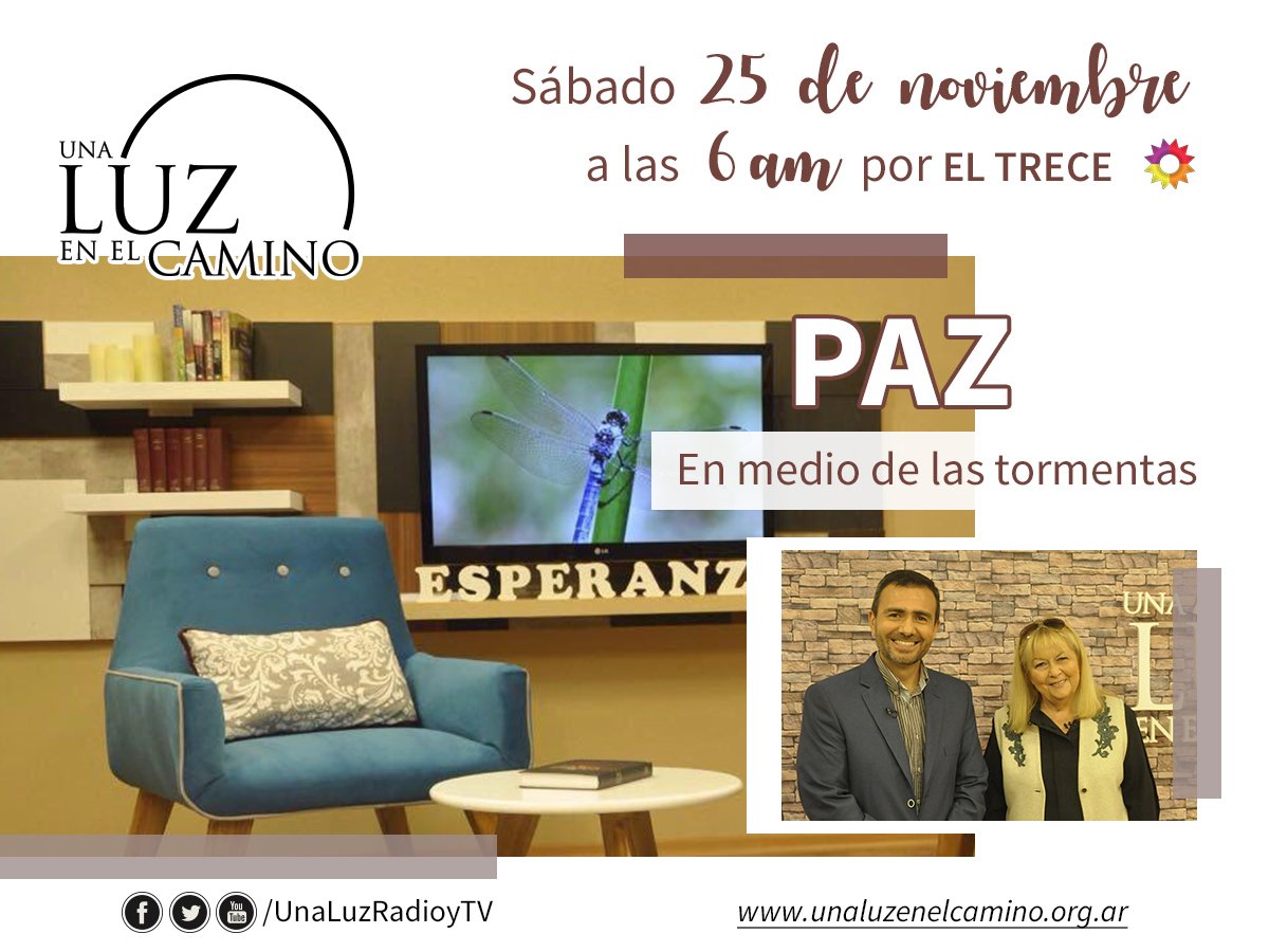 #Mañana desde las 6am no te pierdas otro capítulo de @UnaLuzRadioyTv por <a href="/eltreceoficial/">eltrece</a> El tema será la #Paz