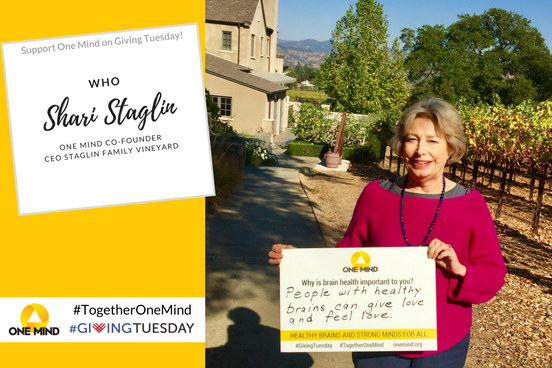 OneMindOrg's tweet photo. Love and compassion are important to brain health. Join Shari Staglin this #GivingTuesday with a gift to @1mind4research: https://t.co/Cqk7ytKuyP #TogetherOneMind https://t.co/9IQjOvLAlX