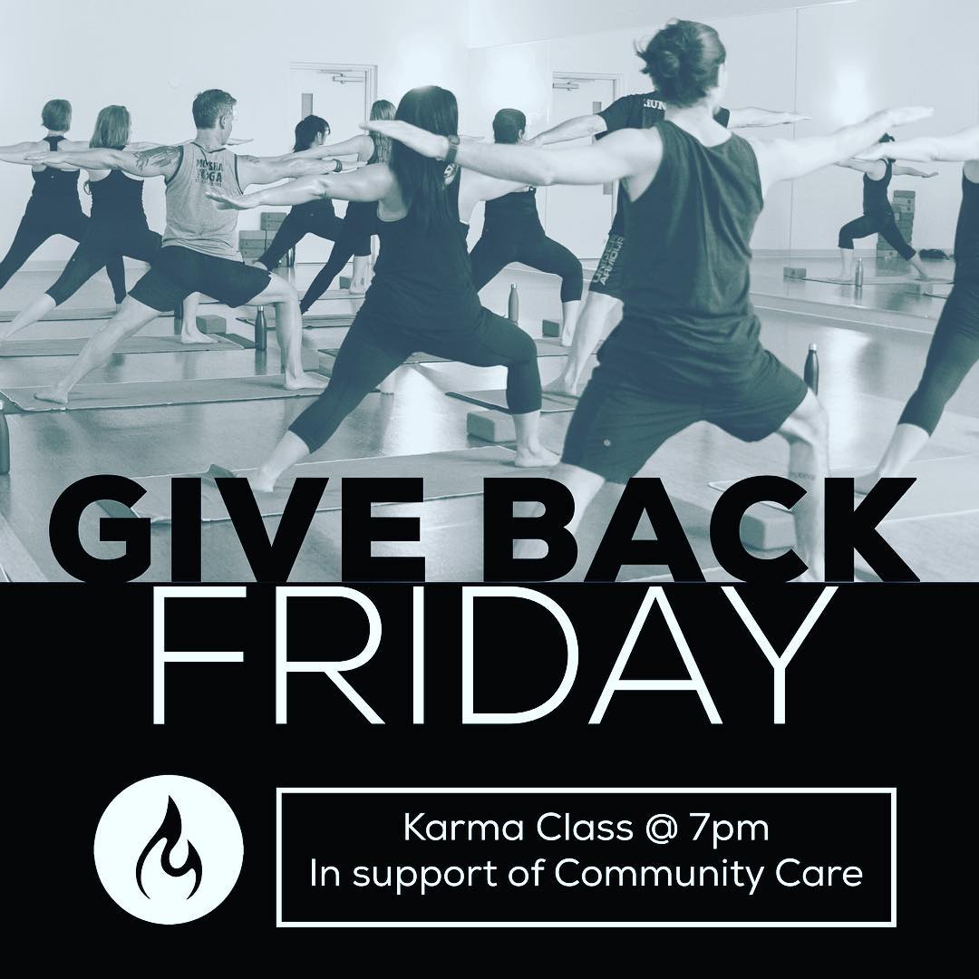 Give back to those in need. Karma Donation Class is 7pm tonight. Minimum $5 donation to attend with proceeds going to <a href="/communitycarest/">Community Care</a> ❤️ #Niagara #OurHomeStC #GiveBack #MokshaYoga #StCatharines