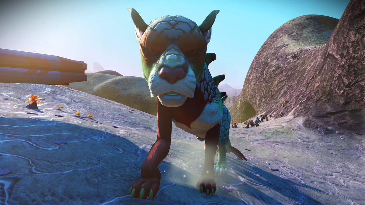 Arle1a's tweet photo. Fed him once
Gives me 4x Coprite
#NoMansSky #NMS #NMSPix #NMSSnaps #NMSCritters #doglike https://t.co/Rol7qrkJtz