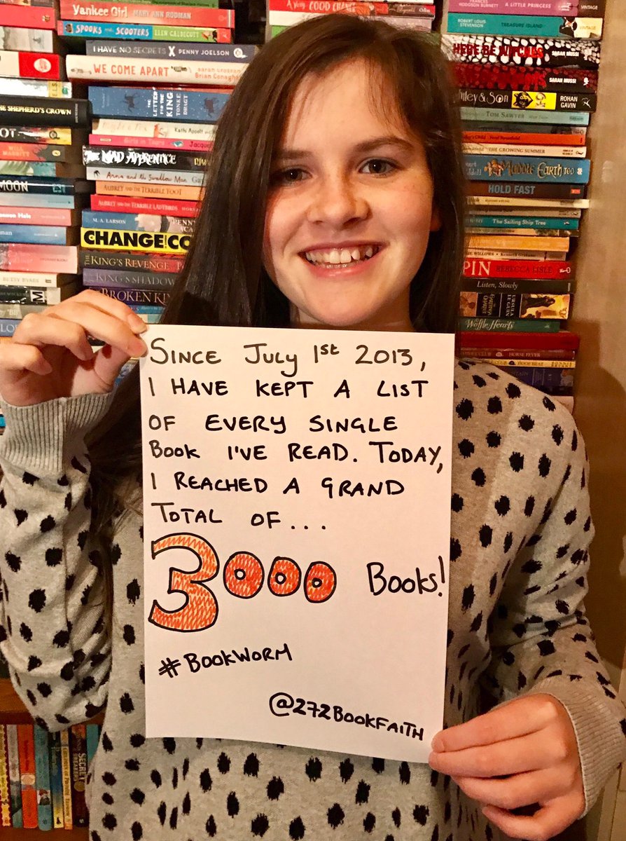 lifeslittlebugs's tweet photo. Pretty Impressive & she must be a delight to have a conversation with! π#bookwormsrule #coolandwellread #3000books https://t.co/QIEPboxoB6