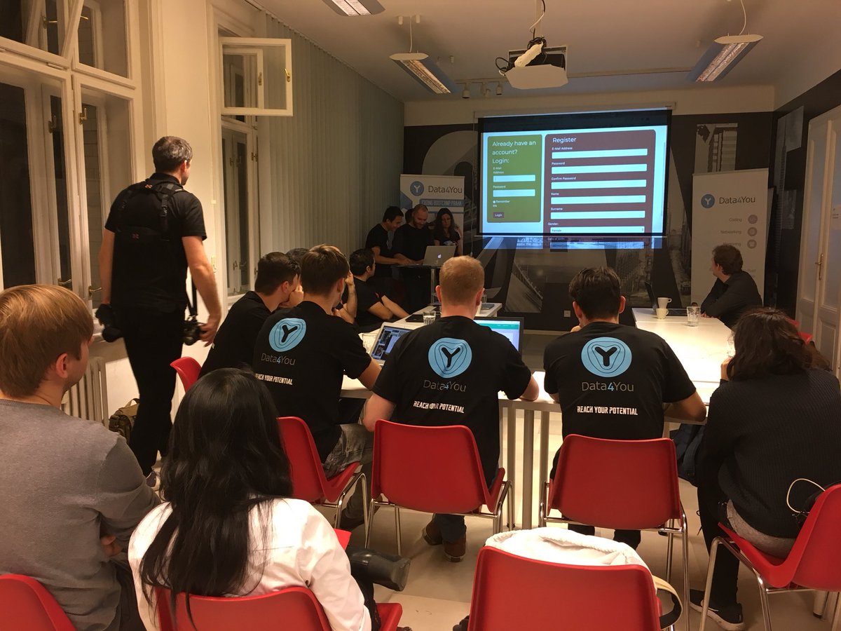 JVecerkova's tweet photo. Demo Day of #codebootPraha right now @praguestartups wt @MITONCZ @StartupJobscz and upcoming #webdev programmers https://t.co/uPnsh2DaxD https://t.co/ZOrpYKcr6o