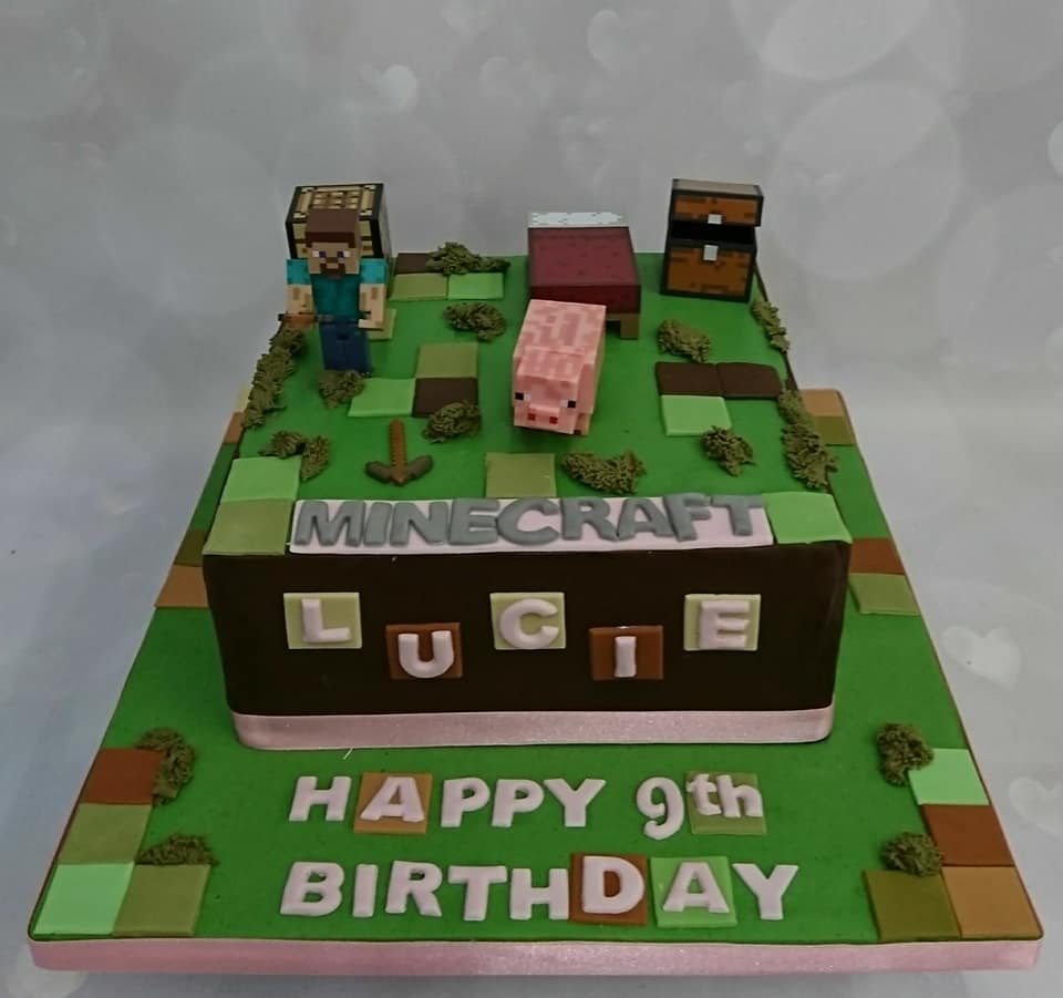 ACake4You's tweet photo. happy 9th birthday Lucie, #minecraft #TNT #creapers #cakes #cakeshop https://t.co/yeDkl6VKg4