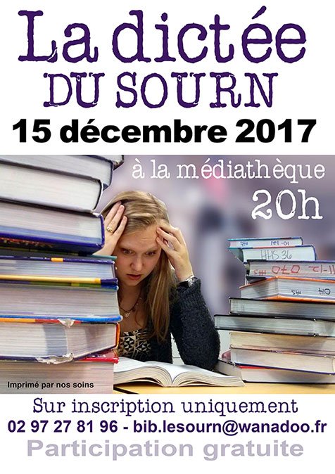 LeSourn56's tweet photo. Ne loupez pas la #dictee annuelle de la Médiathèque ! #LeSourn https://t.co/VlORfGzSs3