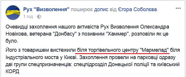 Новикова задерживали две группы спецназа, - Егор Соболев - Цензор.НЕТ 3065