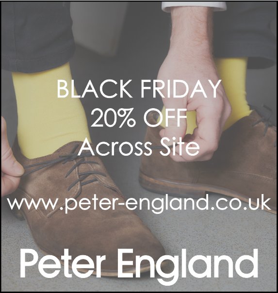PeterEnglandUK's tweet photo. Don't miss out on our Black Friday Event
Save 20% on everything
https://t.co/ImRcuQ5yNY https://t.co/qDs5kSAUkv