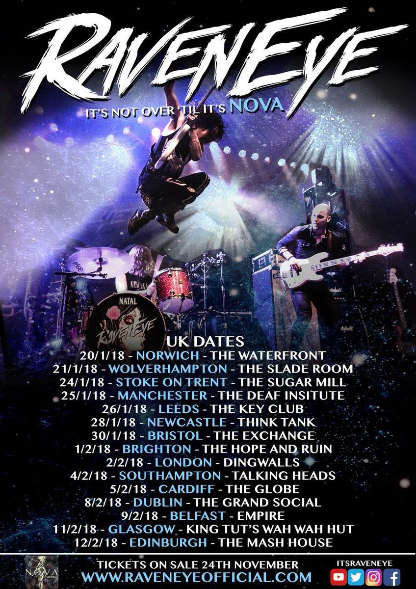 ItsRavenEye's tweet photo. TICKETS ARE NOW AVAILABLE! 

https://t.co/TBC1YrwqJX

Happy Friday Ravens!! The tickets for our 2018 UK tour are now available. So head on over to the link and get them booked. 

Please RT the love :) https://t.co/YgiMz5sEWZ