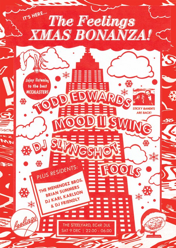 Not long left to take advantage of Feelings' £5 Black Friday Sale! Join US garage legends Todd Edwards and Mood II Swing next month for a special Christmas blowout. Tickets here: bit.ly/2zlqQJs