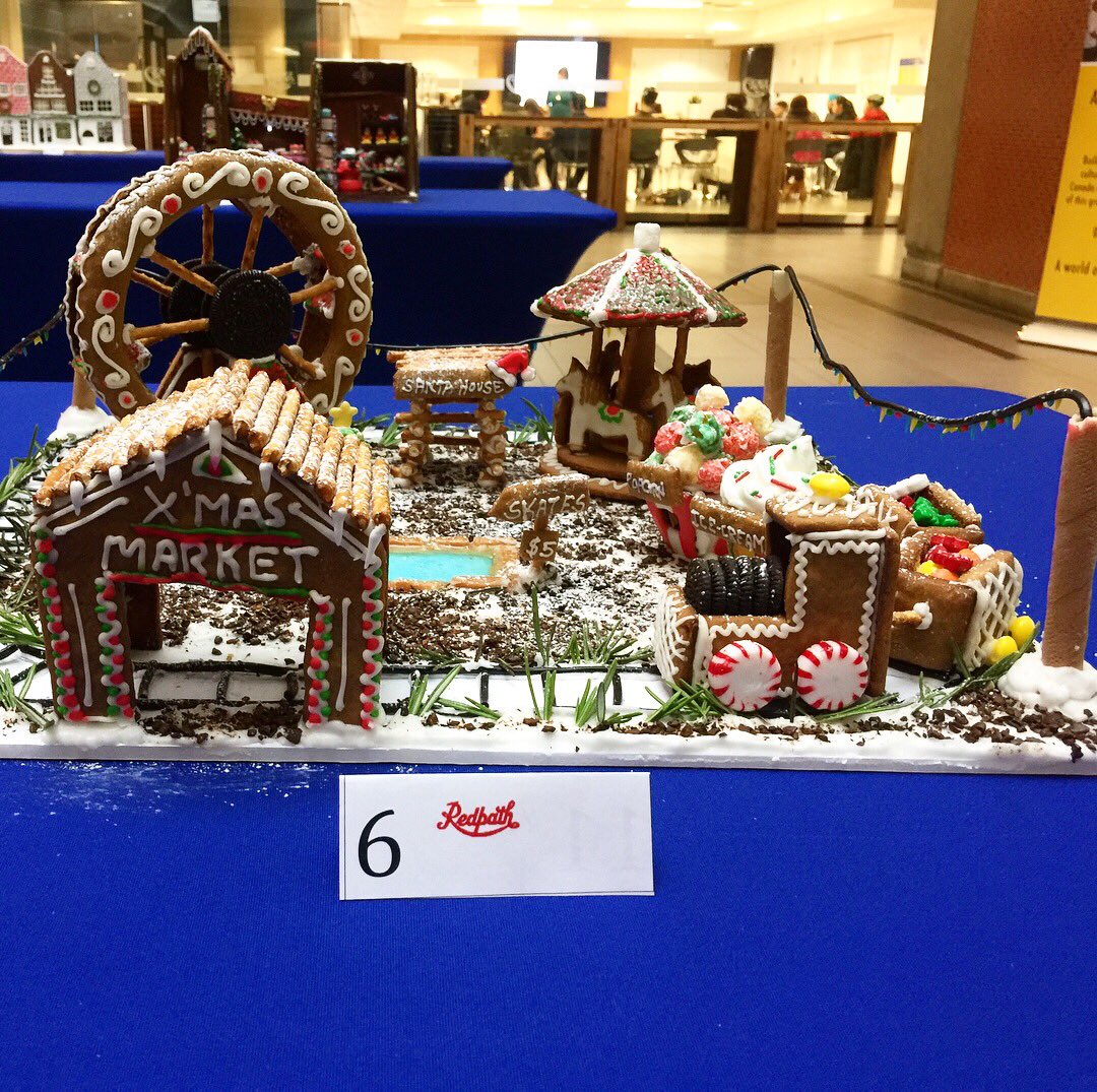 GBCCHCA's tweet photo. Just a few of the fantastic submissions by our Chef School students in the #RedpathSugar Gingerbread House Competition. Visit the Atrium to see more! https://t.co/0RONhtPmCC