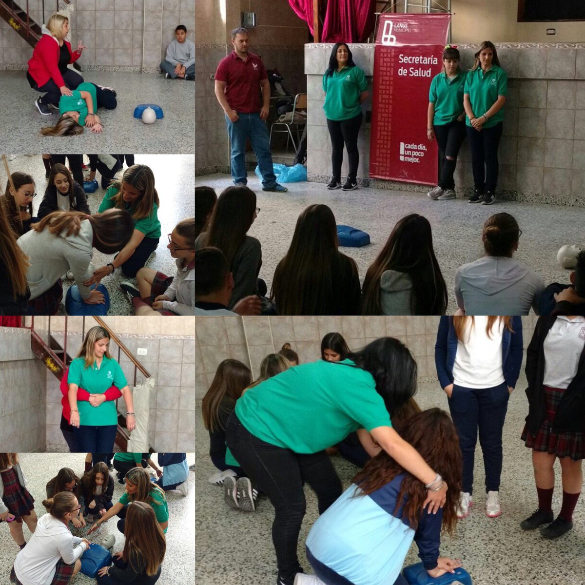 drgustavosieli's tweet photo. Promotores de salud de @lanusmunicipio participando de jornada de RCP en instituciones educativas.  #EstamosParaCuidarte https://t.co/ptIHFpJN2e