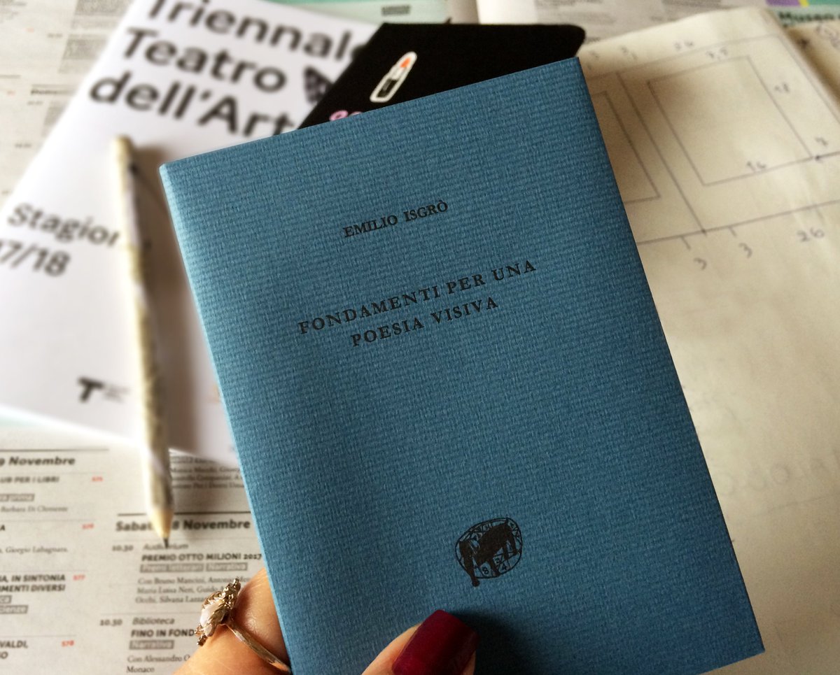 gaiadiblasio's tweet photo. Arrived 😍📚
“Fondamenti per una poesia visiva” Emilio Isgró
#book #emilioisgro #visualpoetry #catalogue #researchd #interesting #collection #font #garamond #exemplarynumber298 #graphicdesign #editorialgraphic #ingrespaper #fabriano #tipografiacampi #texture #art #gdb #designer https://t.co/hm2tMZjPzN